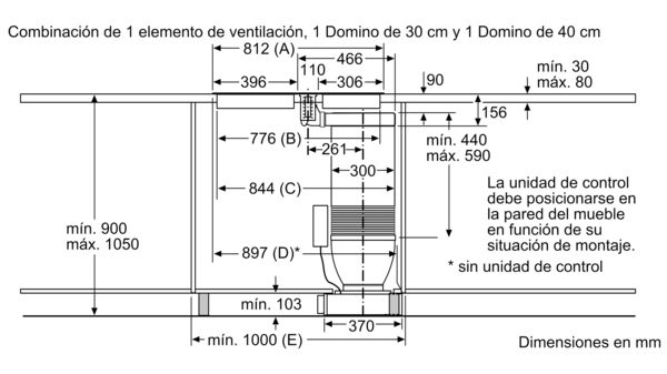 N 90 Extractor de encimera telescópico Cristal negro I91VT44N0 I91VT44N0-9