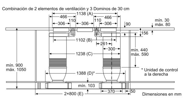 N 90 Extractor de encimera telescópico Cristal negro I91VT44N0 I91VT44N0-26