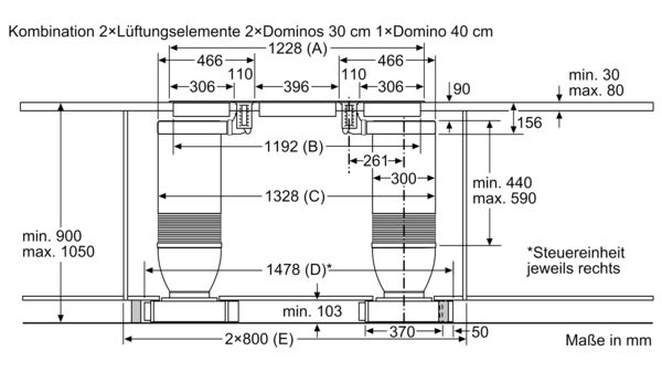 Dunstabzug-Set mit Kochfeld IVT5342MC IVT5342MC-20