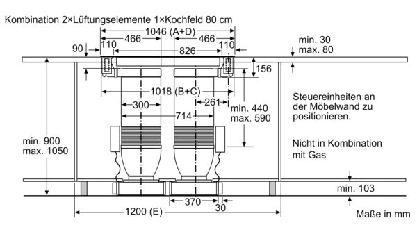 Dunstabzug-Set mit Kochfeld IVT5342MC IVT5342MC-22