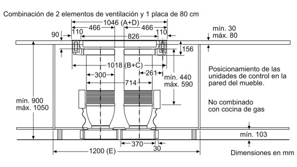 N 90 Extractor de encimera telescópico Cristal negro I91VT44N0 I91VT44N0-23