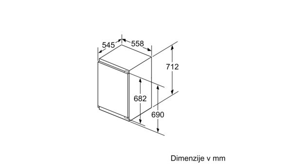 N 50 Vgradni zamrzovalnik 71.2 x 55.8 cm ploščati tečaj GI1113FE0 GI1113FE0-6