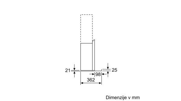 N 90 Stenska napa 90 cm Iz črnega stekla D95FRW1S0 D95FRW1S0-10