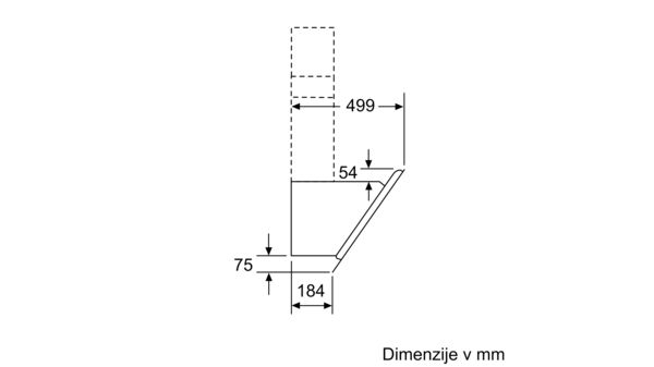 N 50 Stenska napa 90 cm prozorno steklo s črnim tiskom D95IHM1S0 D95IHM1S0-11