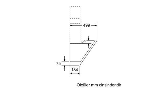 iQ500 Duvar Tipi Davlumbaz 90 cm Siyah Cam LC98KLR61S LC98KLR61S-10