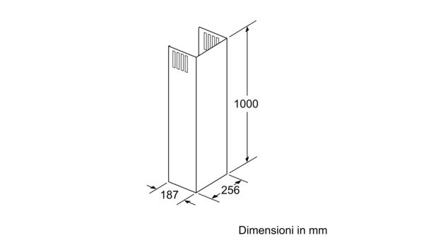 Accessori per cappe aspiranti 1000 mm Z51AXK0N0 Z51AXK0N0-2