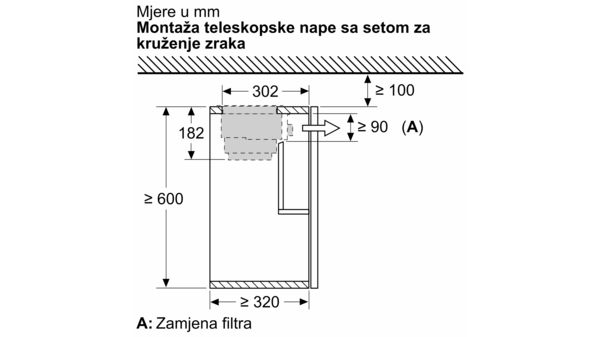 Dodatni pribor za nape Z54TR60X3 Z54TR60X3-8