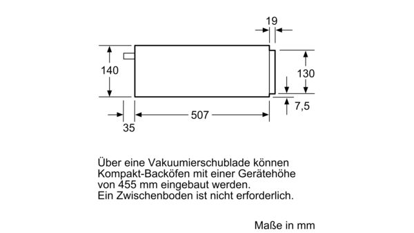iQ700 Vakuumierschublade 60 x 14 cm Schwarz, Edelstahl BV830ENB1 BV830ENB1-9