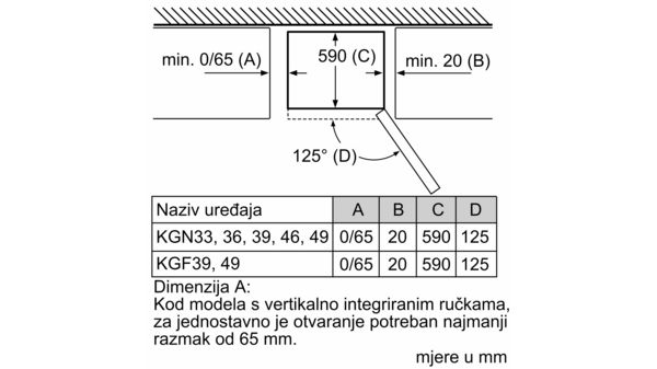 N 70 Samostojeći hladnjak sa zamrzivačem na dnu 203 x 60 cm KG7393I30 KG7393I30-6