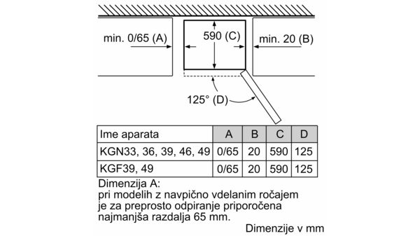 N 70 Prostostoječi hladilnik z zamrzovalnikom spodaj 203 x 60 cm Stainless steel (with anti-fingerprint) KG7393I30 KG7393I30-6