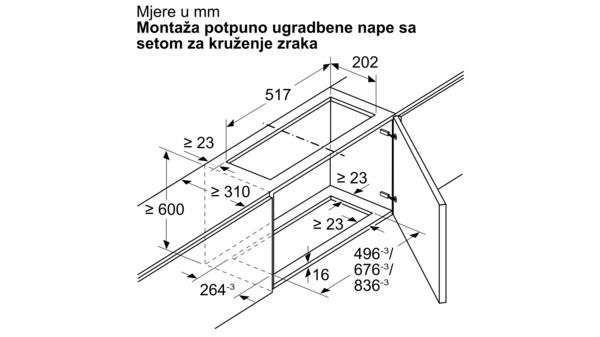 Dodatni pribor za nape Z54TR60X3 Z54TR60X3-9
