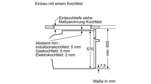 Einbau-Backofen mit Dampfunterstützung 60 x 60 cm Schwarz CF4A93062 CF4A93062-13