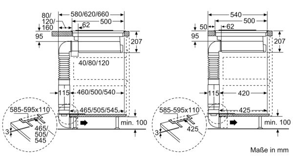 Sonderzubehör für Abluftbetrieb Neff Z8100X1