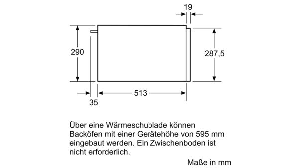 iQ700 Wärmeschublade 60 x 29 cm Schwarz, Edelstahl BI630DNS1 BI630DNS1-8