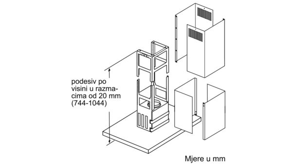 N 70 Otočna napa 90 cm Stainless steel I96BMP5N0 I96BMP5N0-6