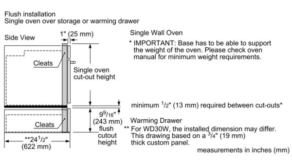 Warming Drawer 30'' WD30W WD30W-7