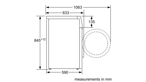 Washing machine, front loader 9 kg 1400 rpm W946UX0GB W946UX0GB-6