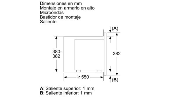 Microondas integrable Blanco 3WMB1918 3WMB1918-5