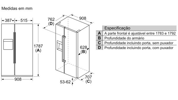 BALAY - 3FAF494XE - Frigorífico Americano