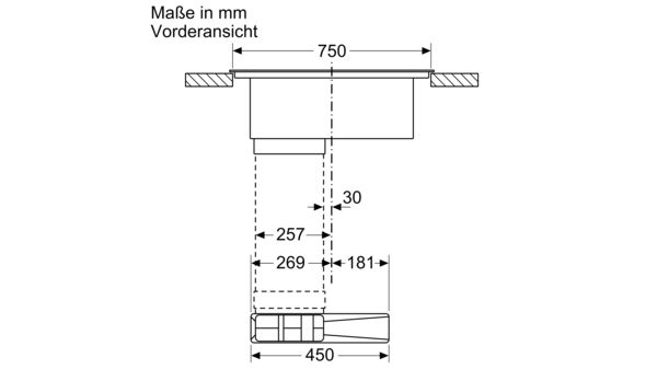 N 70 Kochfeld mit Dunstabzug (Induktion) 80 cm Mit Rahmen aufliegend T48TD7BN2 T48TD7BN2-18