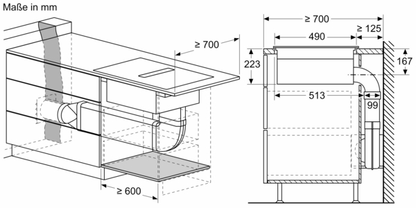 Bosch PVQ811GA6 ( HEZ9VDSB4,PVQ811F15E ) Kochfeld mit Dunstabzug Induktion 80 cm DirectSelect