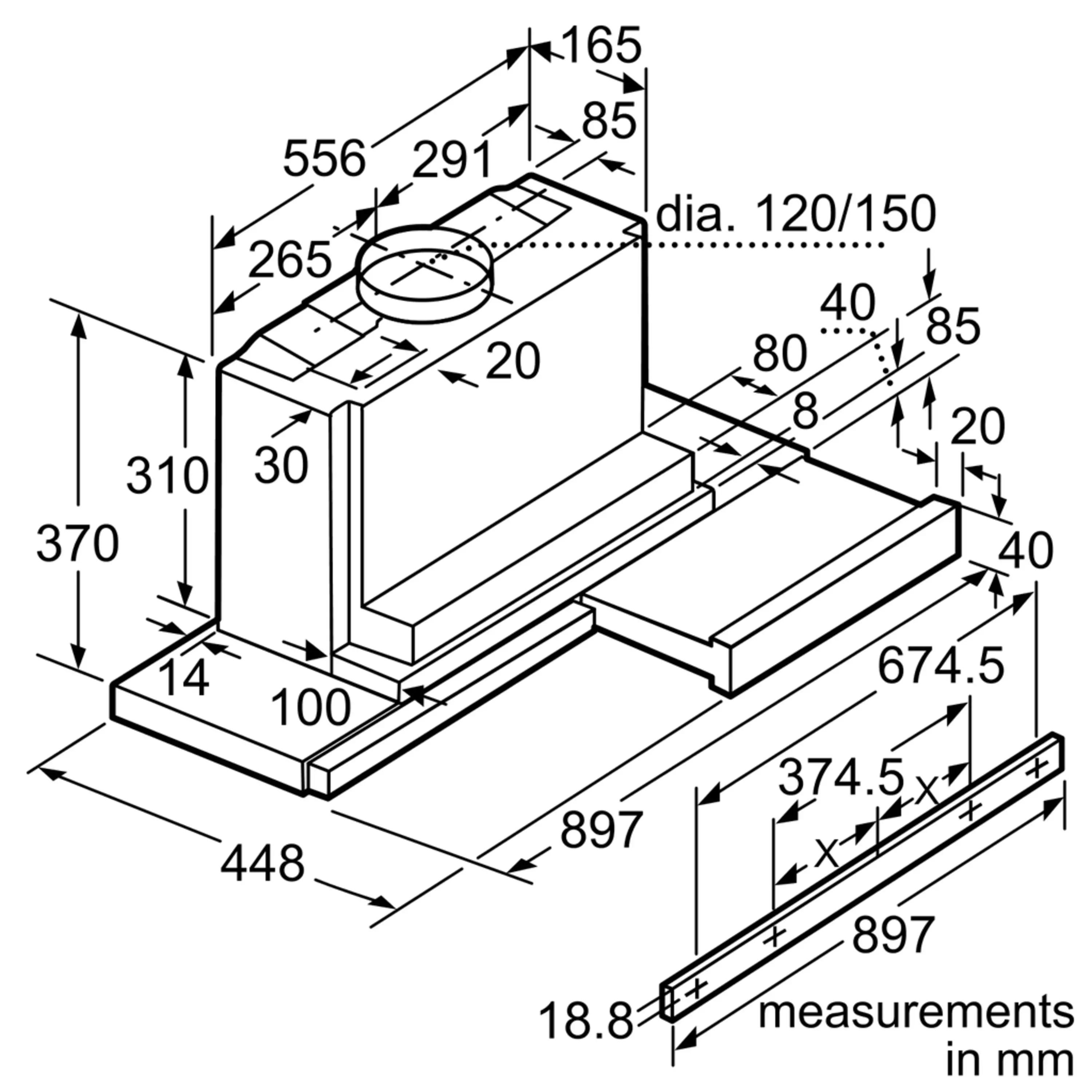 LOCOページ LI48932 telescopic cooker hood | SIEMENS IN