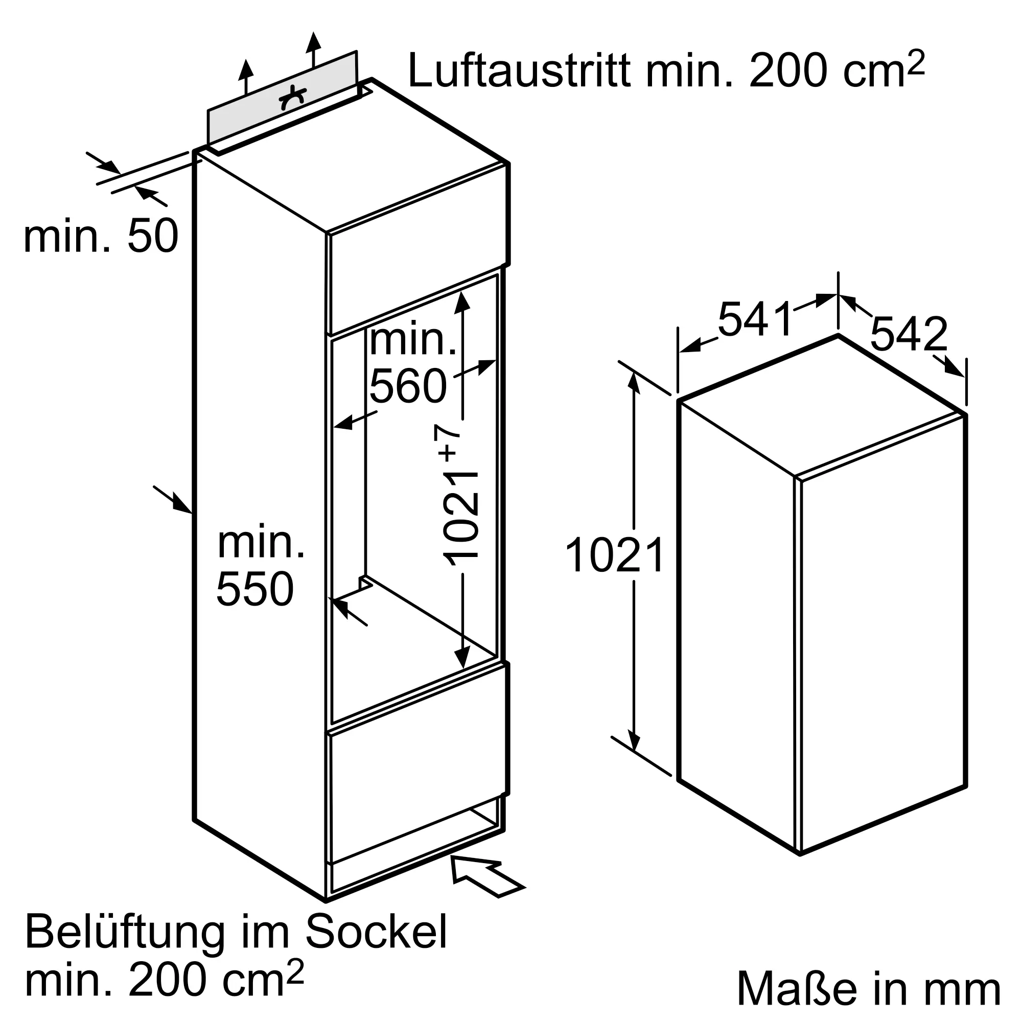 K6644X7 built-in fridge with freezer section | NEFF Hausgeräte DE