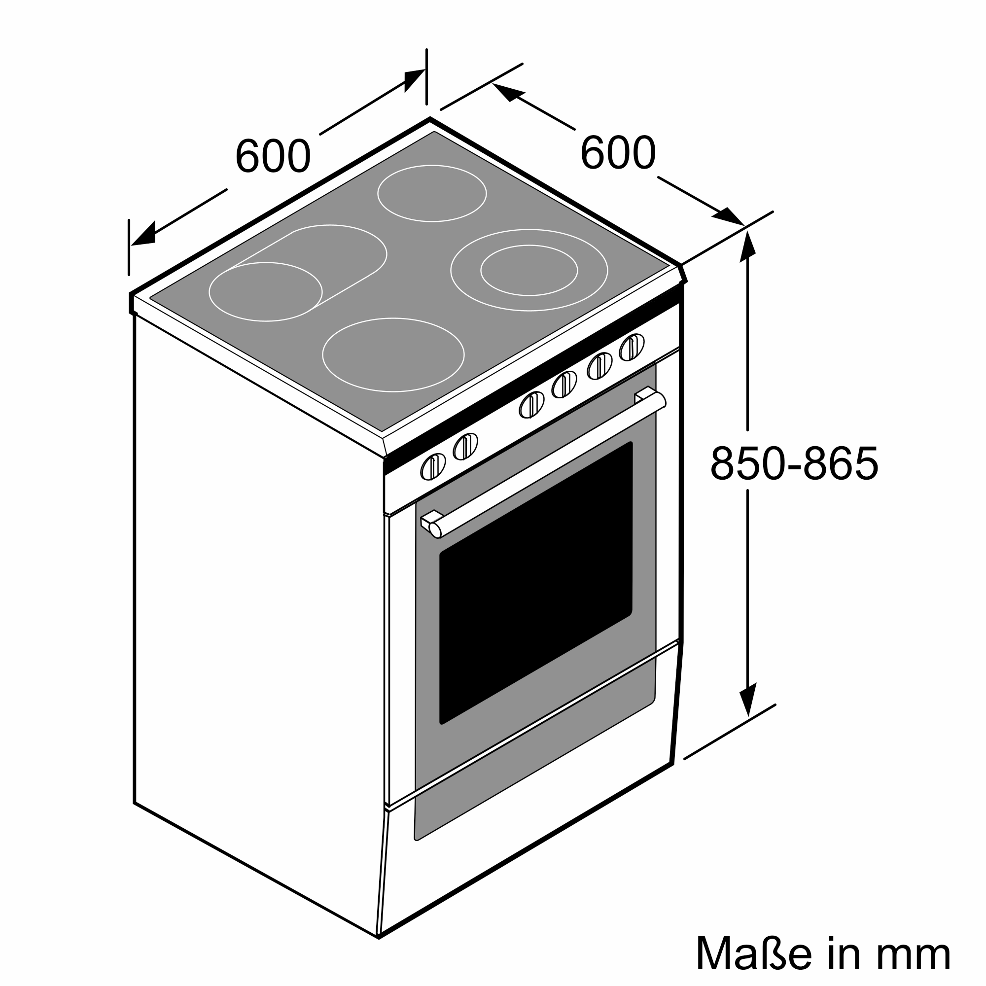 HCE748223 Freestanding induction cooker | Bosch Hausgeräte DE