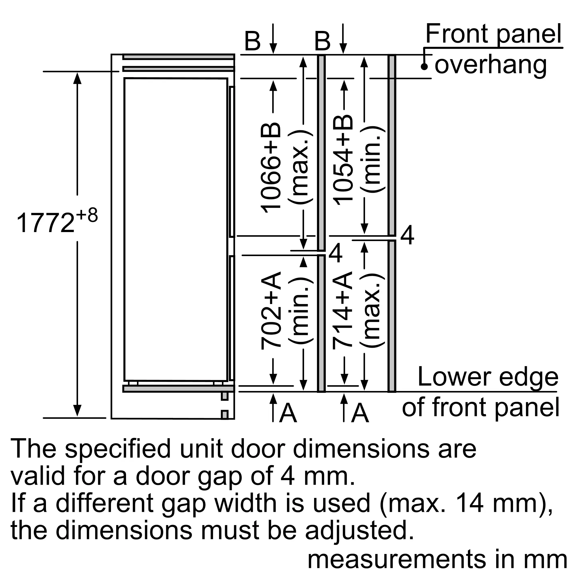 KI34SA50 built-in fridge-freezer with freezer at bottom | SIEMENS ZA