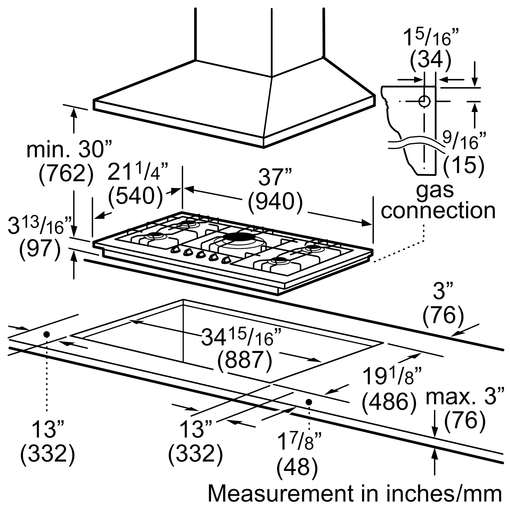 NGM3654UC Gas Cooktop | BOSCH US