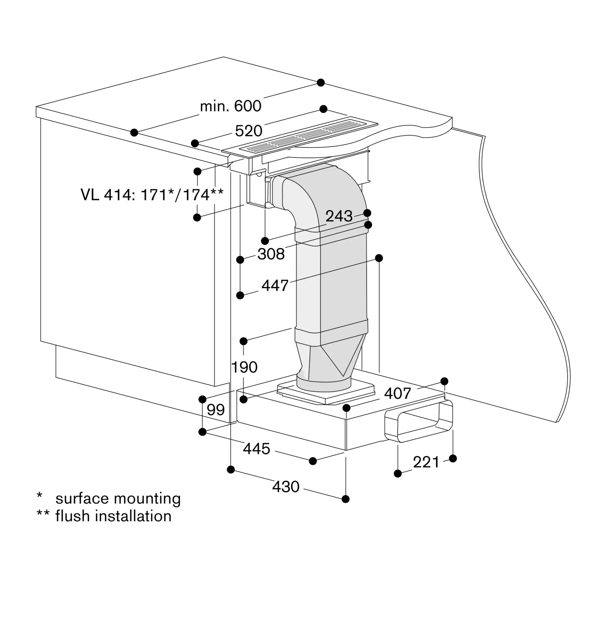 VL414111 Vario downdraft ventilation | GAGGENAU CA