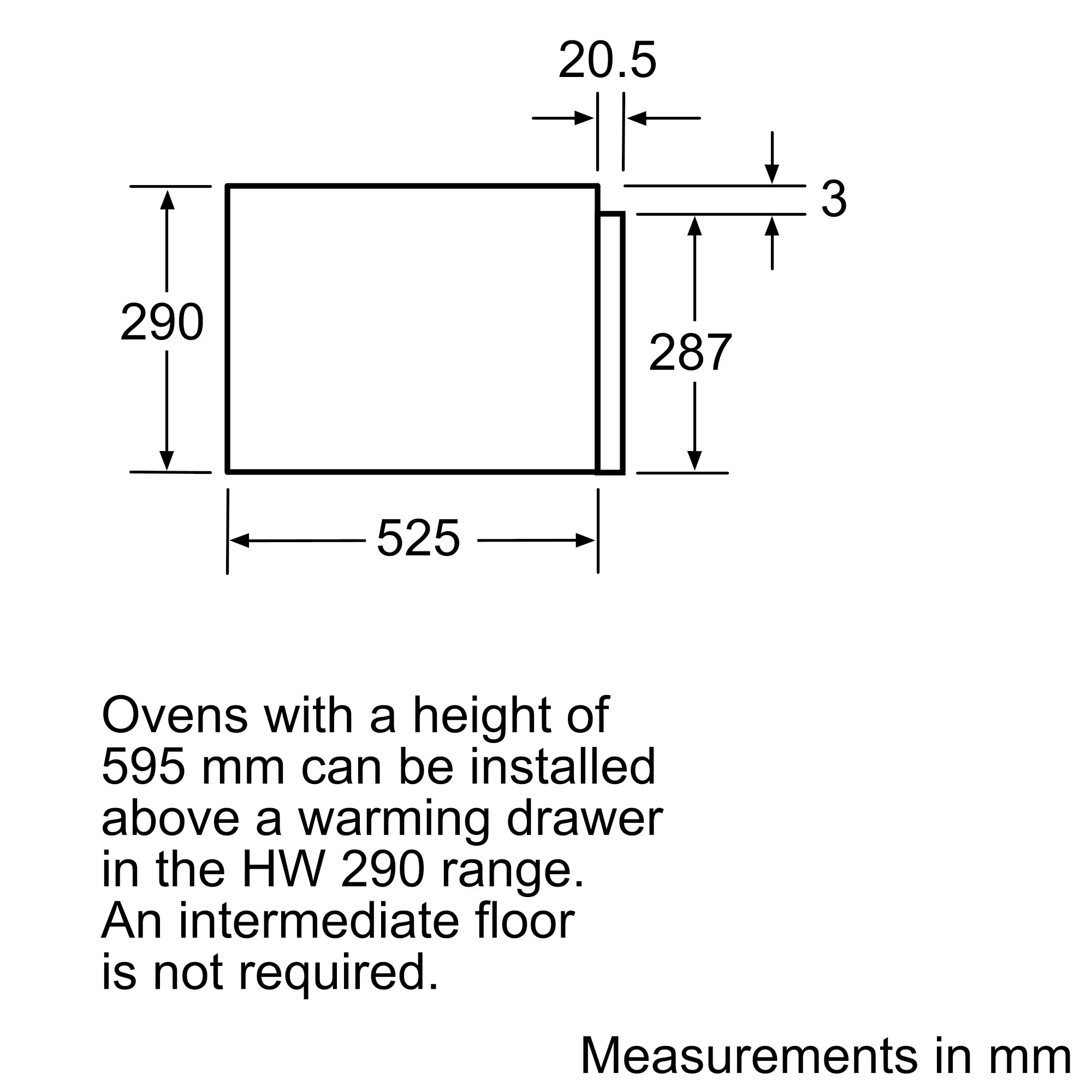 HW290562 Built-in warming drawer | SIEMENS IN