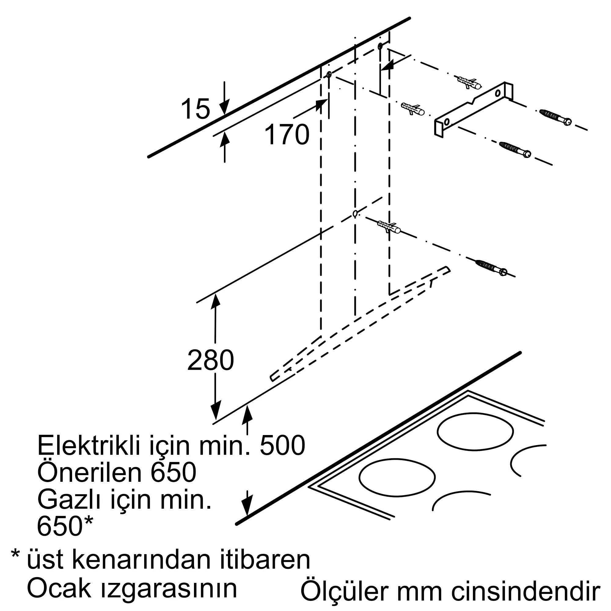 DVX6E620 Duvar Tipi Davlumbaz | PROFILO TR