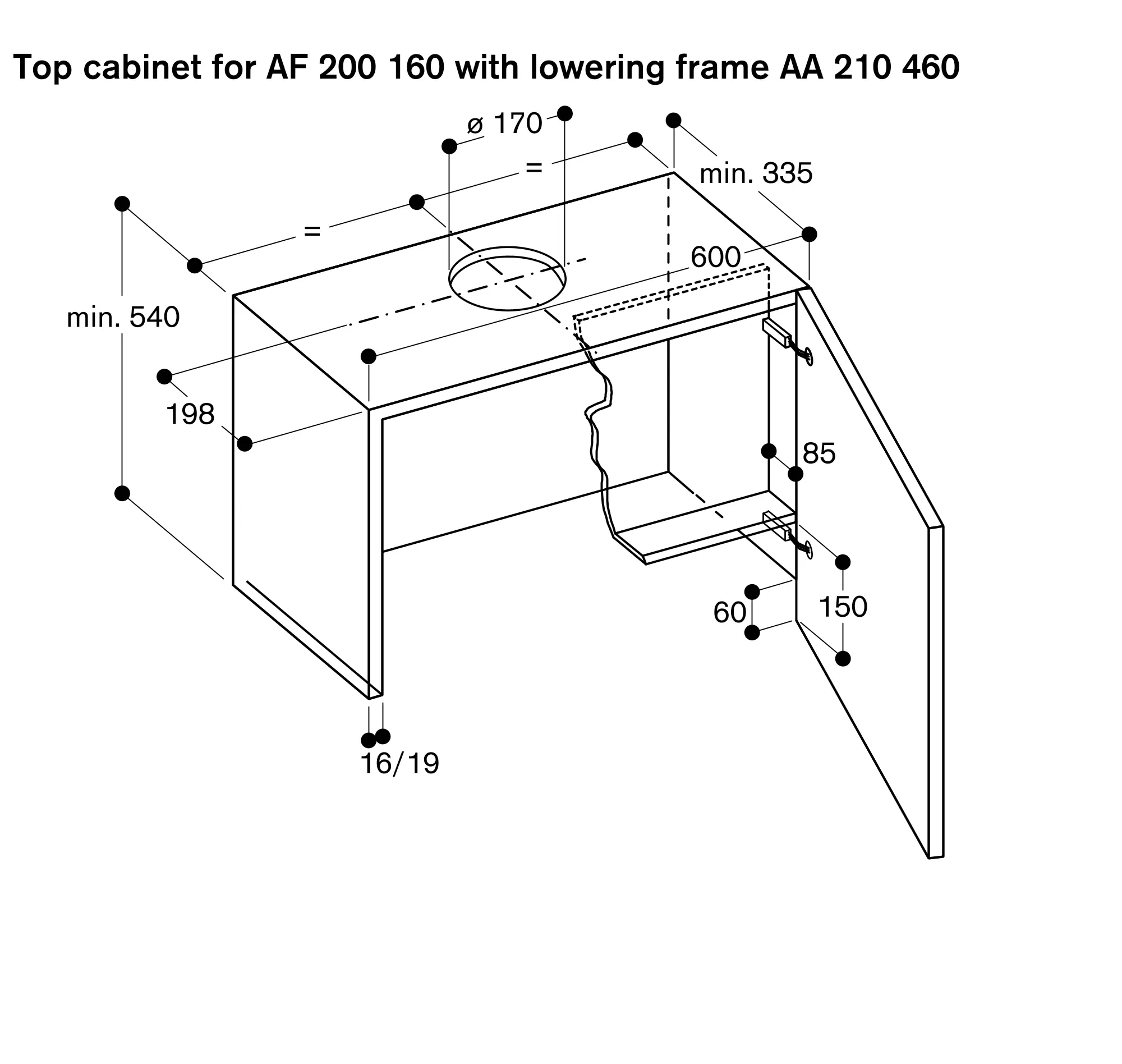 AA210460 Lowering frame | GAGGENAU US