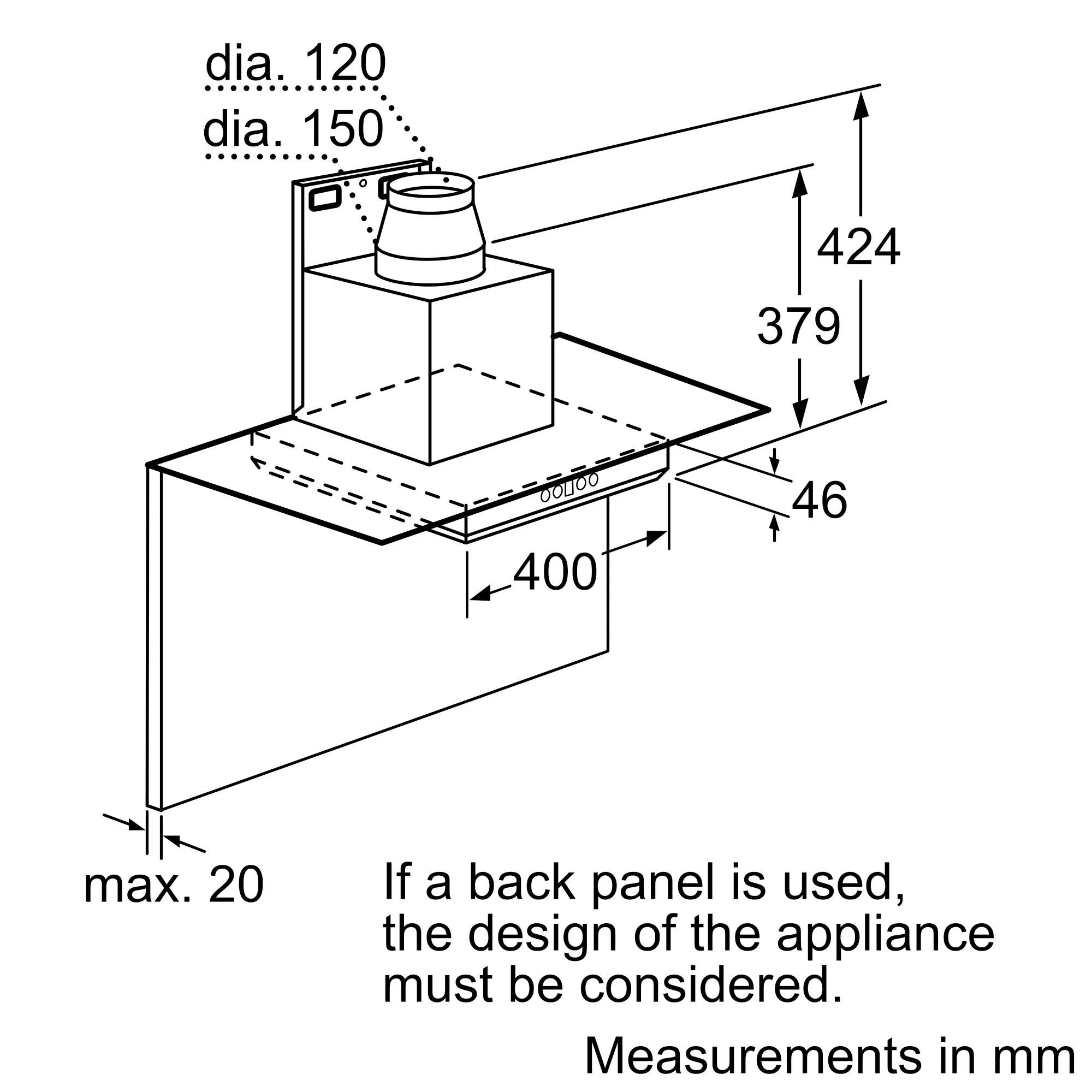 DWA09E850 wall-mounted cooker hood | BOSCH UA
