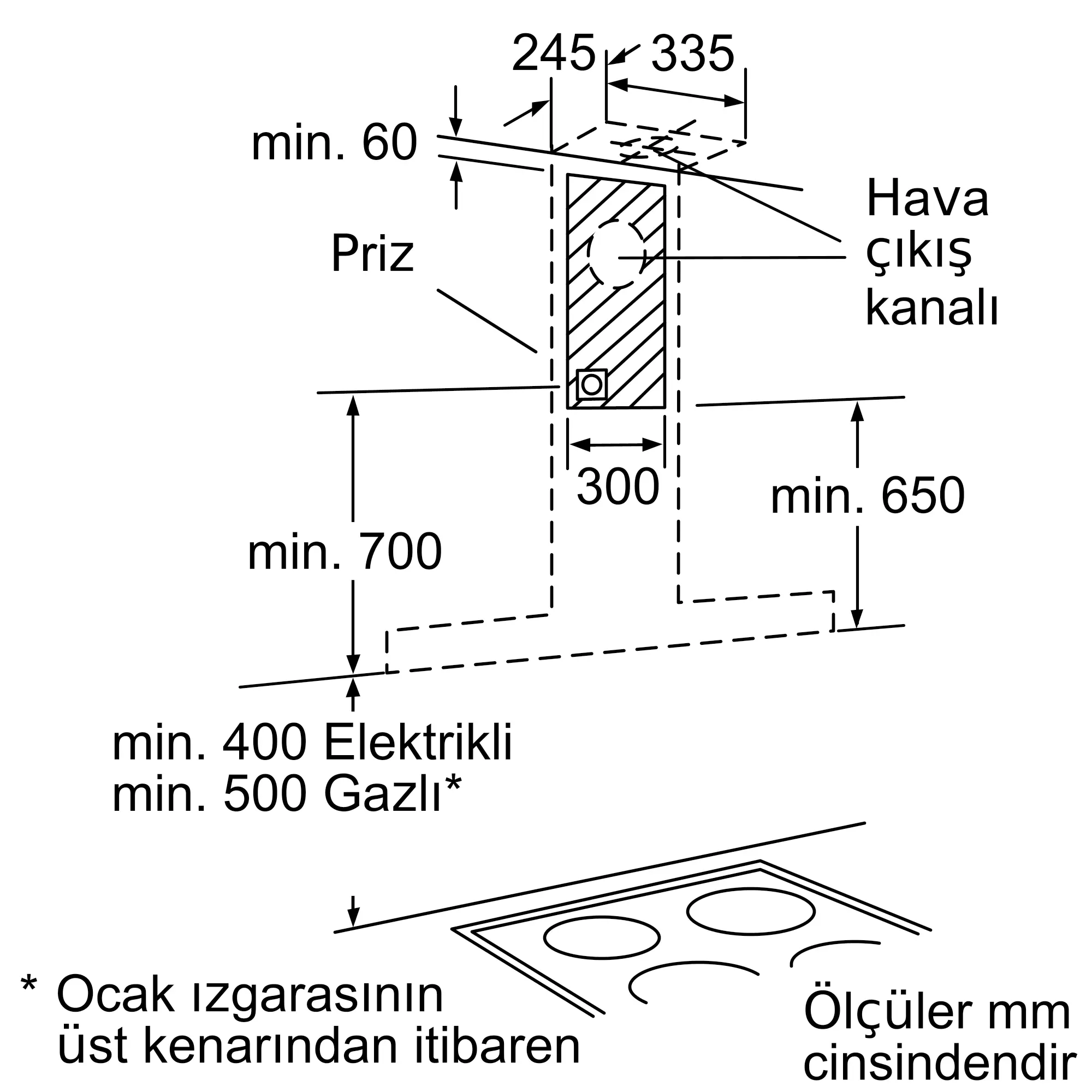 LC98KB542 Duvar Tipi Davlumbaz | Siemens Ev Aletleri