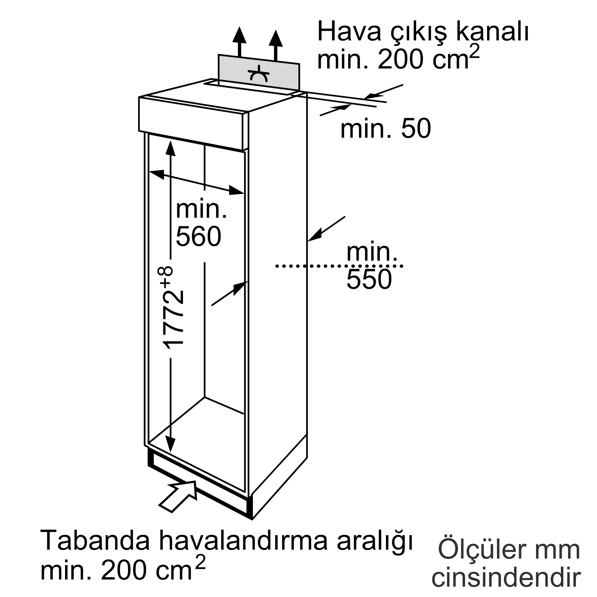 KI32V440NE built-in fridge with freezer section | Siemens Ev Aletleri
