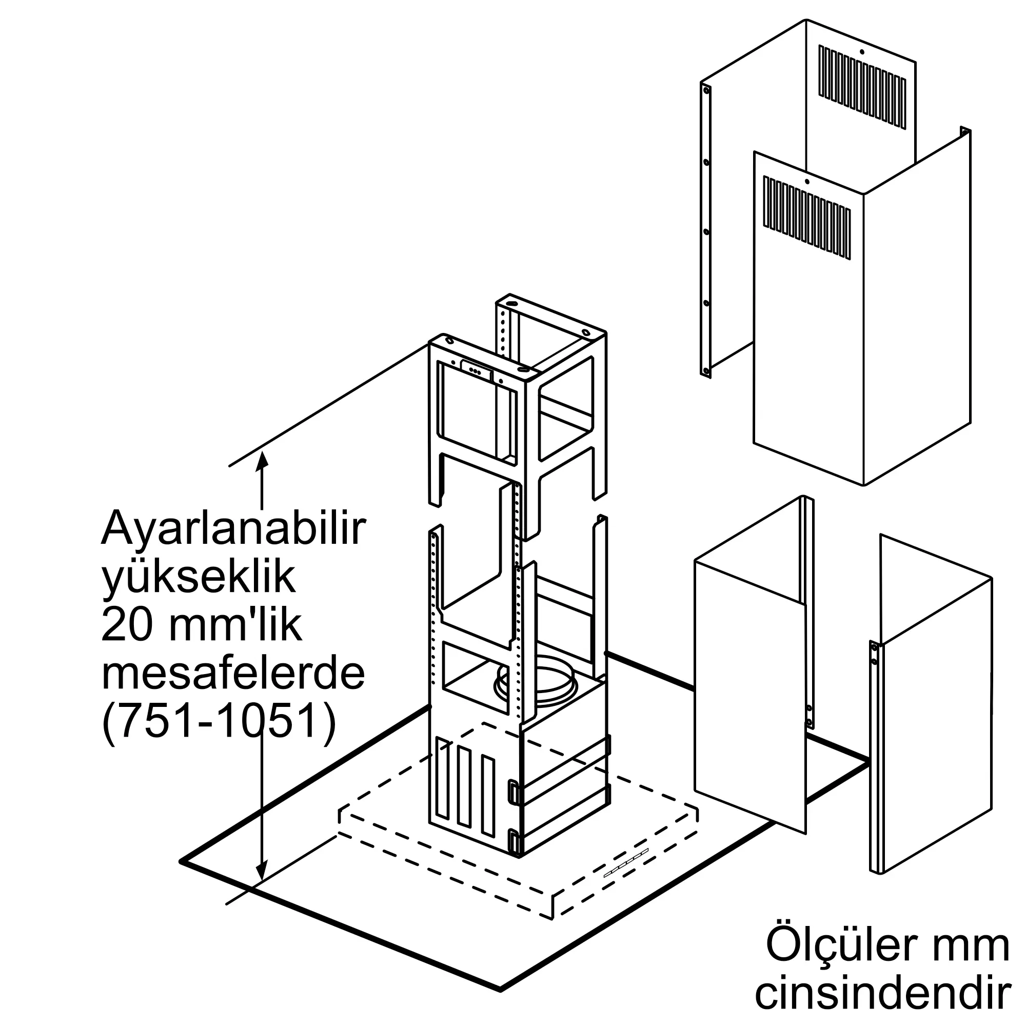 LF98GA540 island cooker hood | Siemens Ev Aletleri