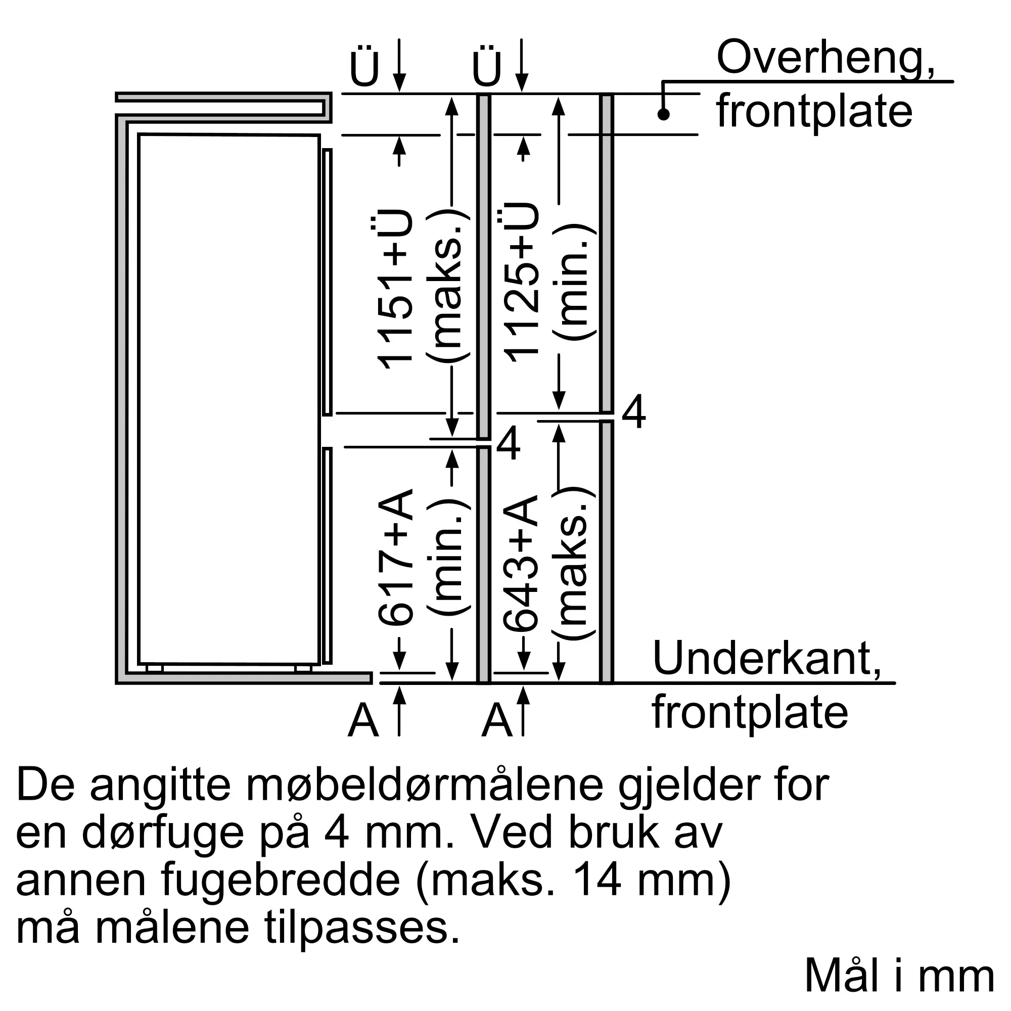 KI38SA50 built-in fridge-freezer with freezer at bottom | SIEMENS NO