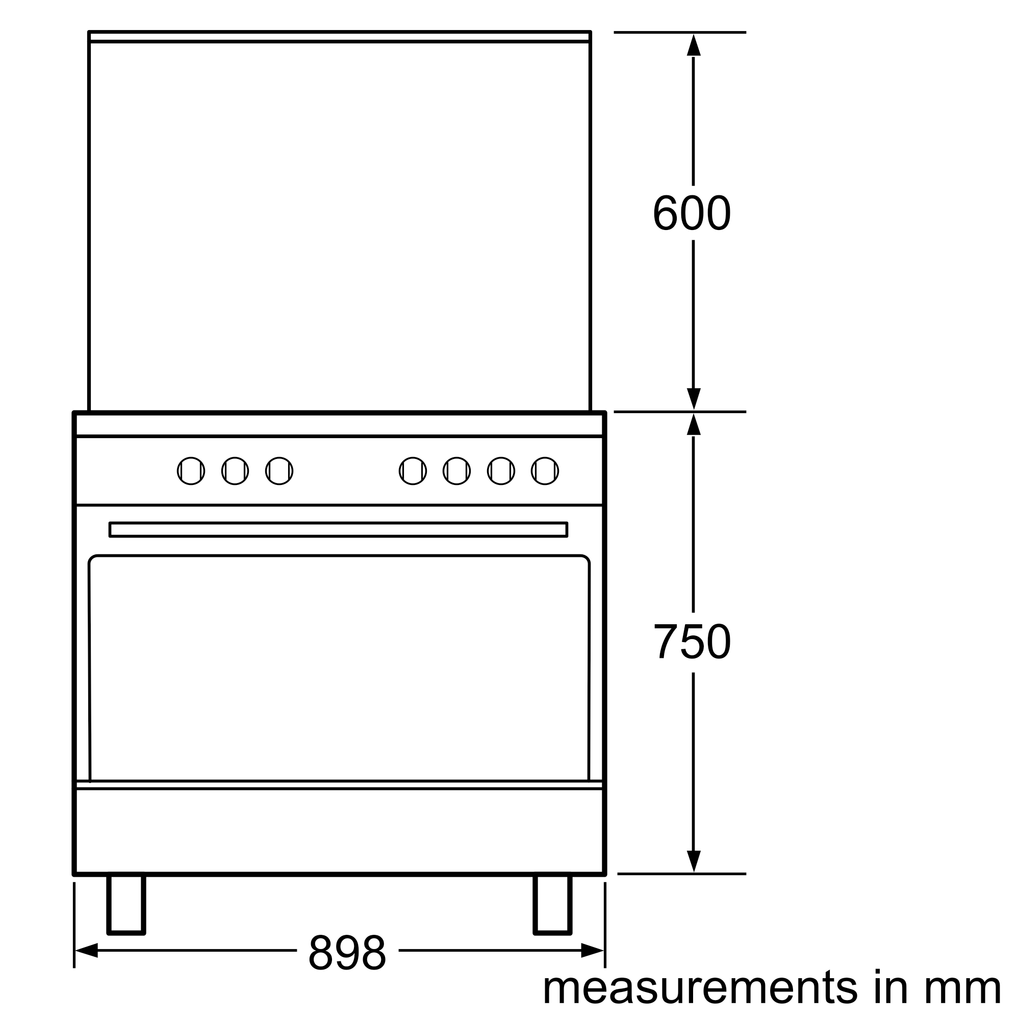 HSG736227M Gas range cooker | BOSCH XN