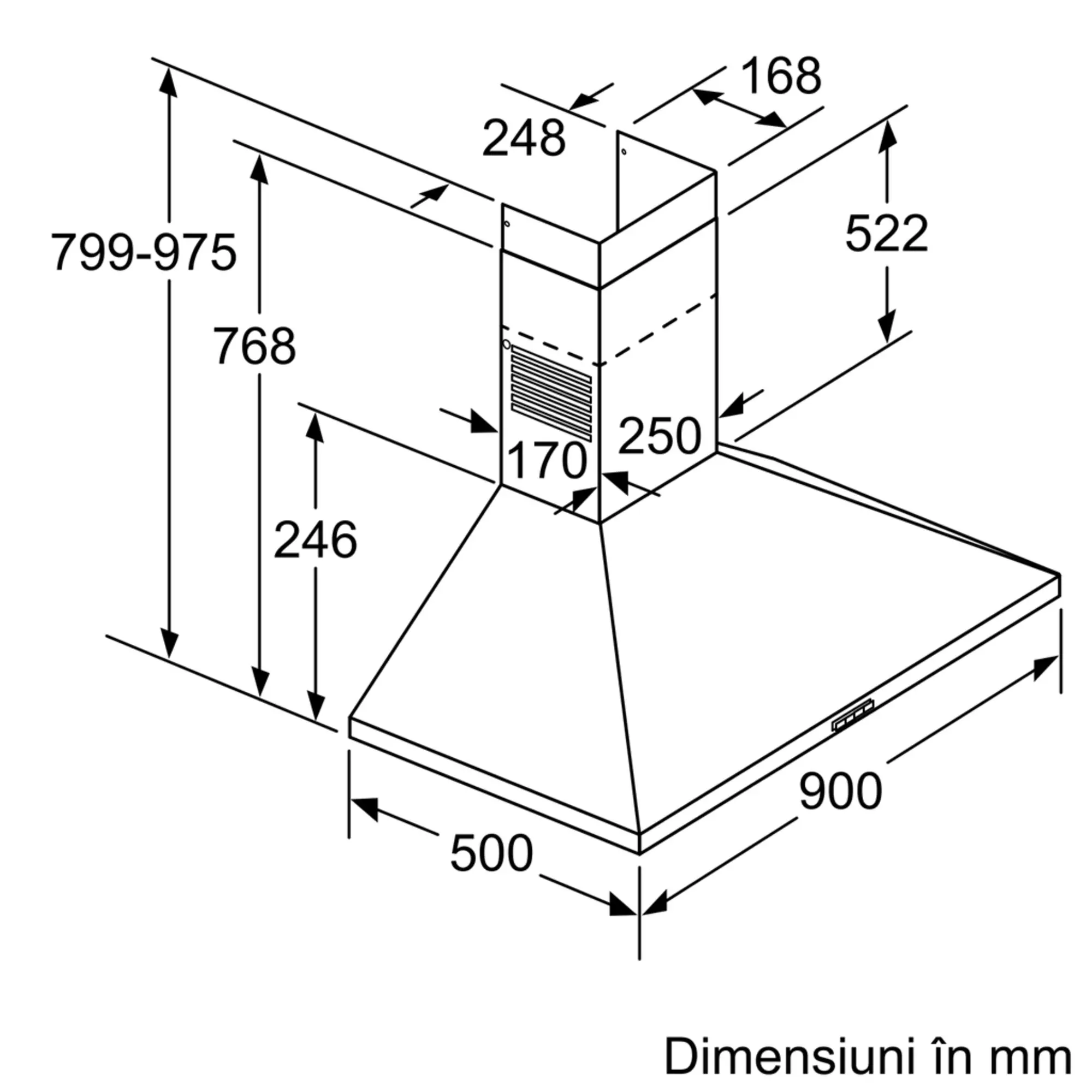 daping様 DWP96BC50 Hotă decorativă de perete | BOSCH RO