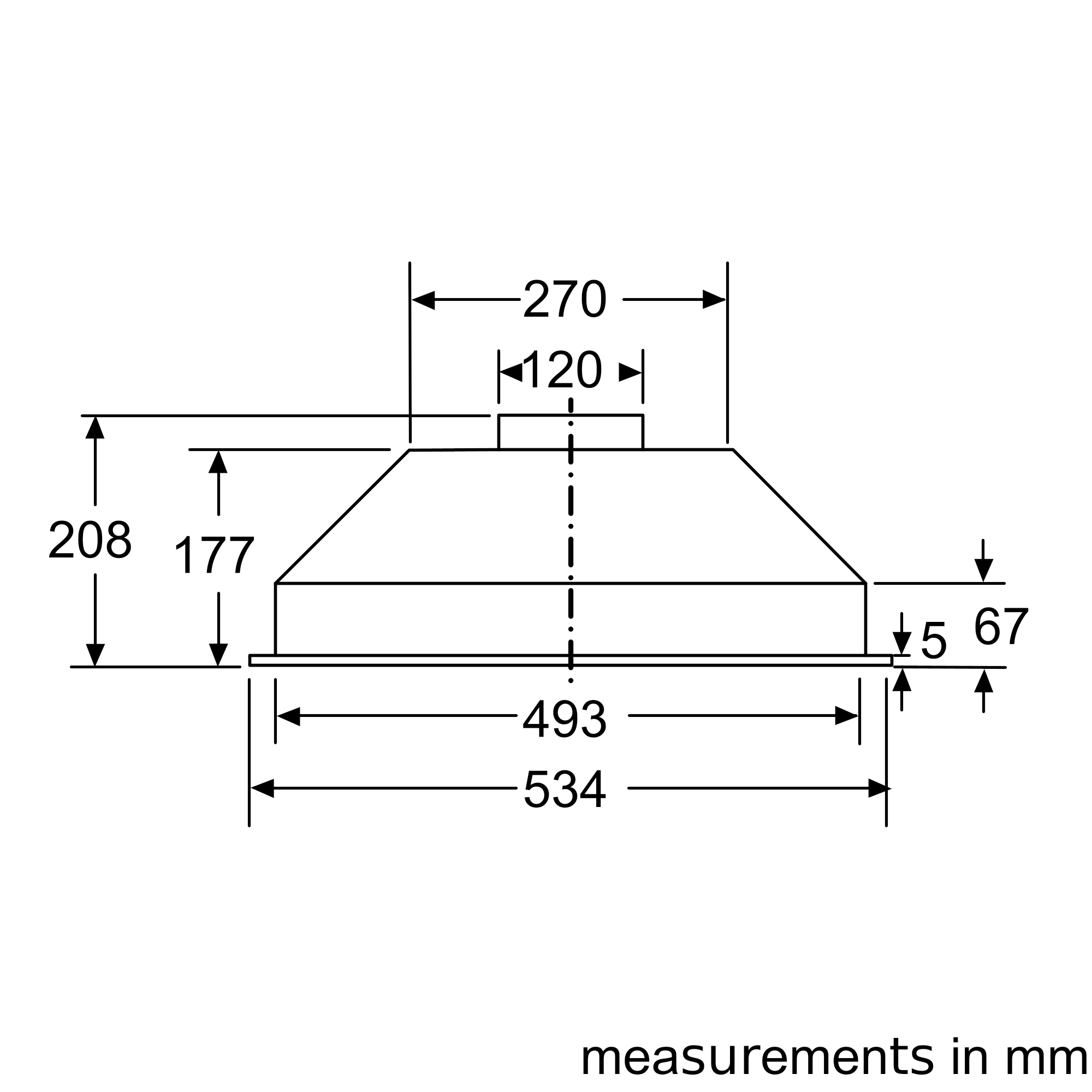 Bosch Hotte Conventionnelle Serie 2 DLN53AA70 70 Cm Argenté