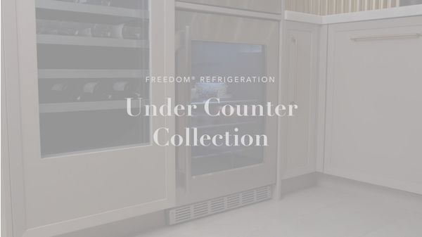 Freedom® Under Counter Refrigerator with Glass Door  24'' Professional Stainless Steel, Left Hinge T24UR925LS T24UR925LS-7