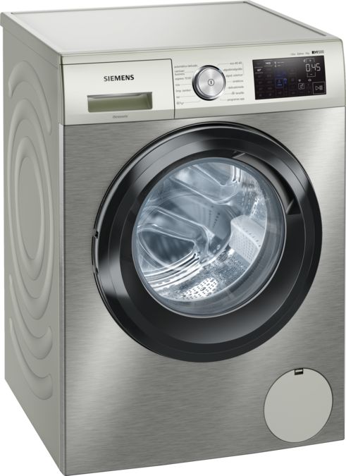 iQ500 washing machine, frontloader fullsize 9 kg 1400 rpm, Silver-inox / stainless steel WM14UPHXES WM14UPHXES-1