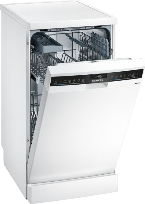 iQ300 free-standing dishwasher 45 cm White SR23HW48KE SR23HW48KE-1