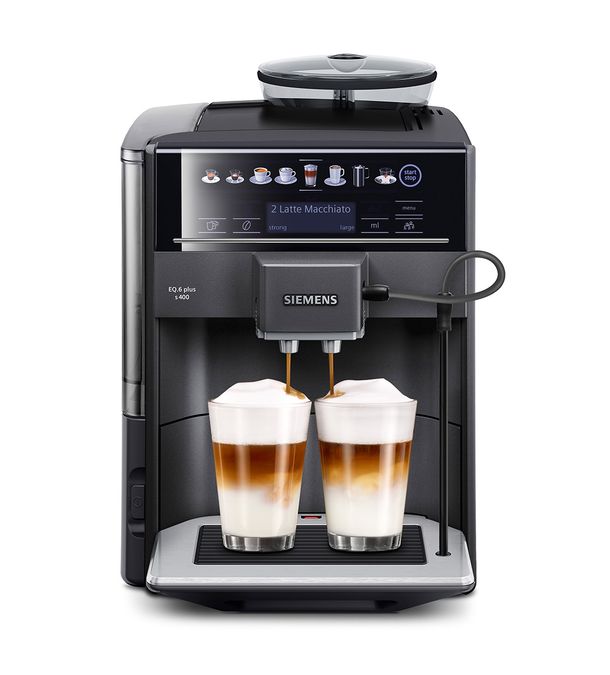 Helautomatisk kaffemaskin EQ6 plus s400 Safir svart metallic TE654319RW TE654319RW-1