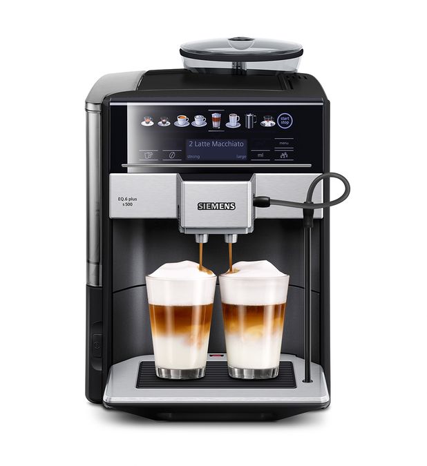 Helautomatisk kaffemaskin EQ6 plus s500 Safir svart metallic TE655319RW TE655319RW-1
