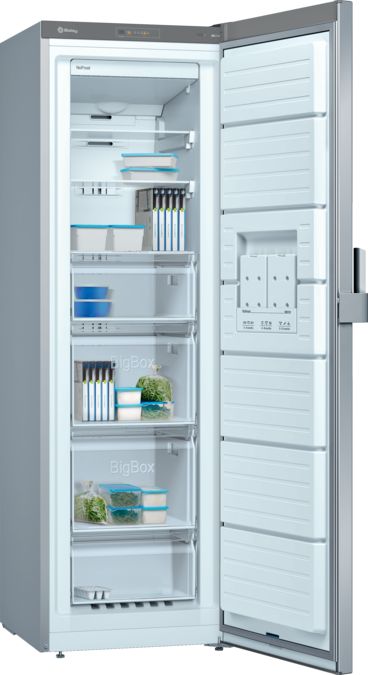 Congelador vertical 1 puerta 186 x 60 cm Acero inoxidable antihuellas 3GFF563XE 3GFF563XE-3