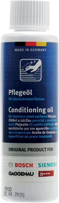 Conditioning Oil: Stainless Steel Surfaces 00311945 00311945-1