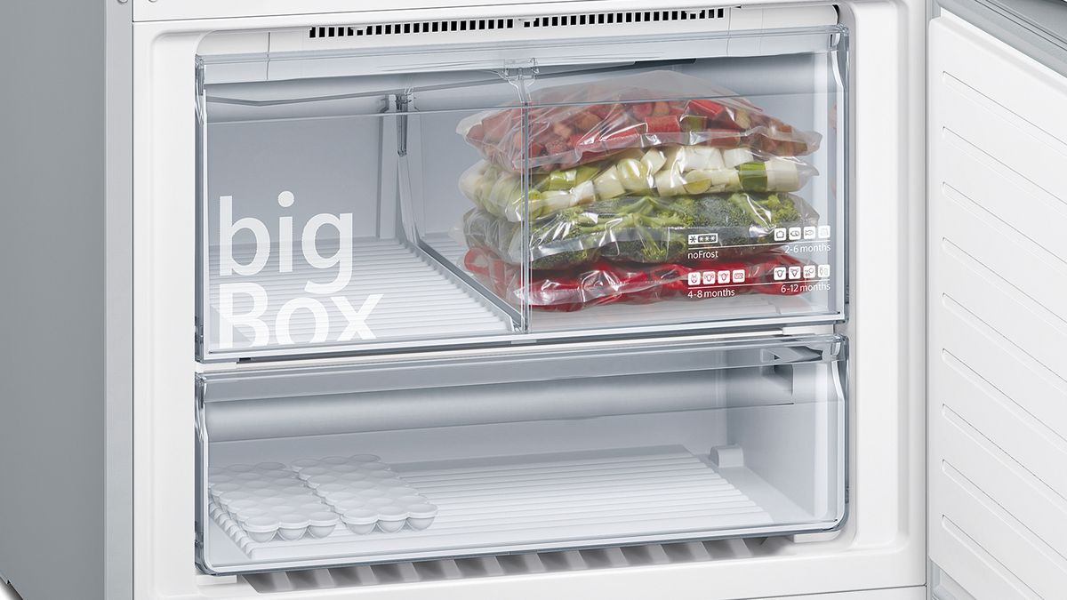 iQ500 Alttan Donduruculu Buzdolabı 187 x 86 cm Kolay temizlenebilir Inox KG86NHIF0N KG86NHIF0N-6